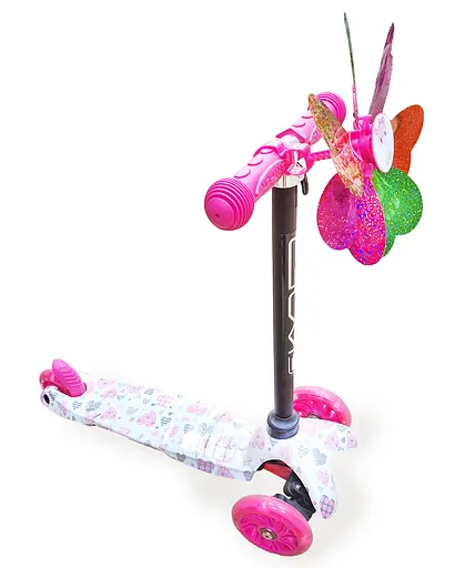 Вітрячок дитячий з кріпленням на кермо самоката / велосипеда рожевий (G00010451) - фото 3