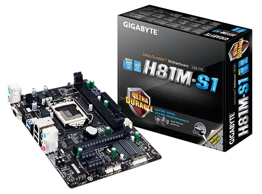 Материнская плата Gigabyte GA-H81M-S1 LGA 1150 (GA-H81M-S1) Б/У - фото 3