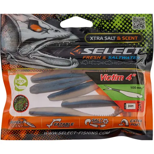 Силікон Select Victim V-Tail 4" #301 (5 шт/уп) - фото 2