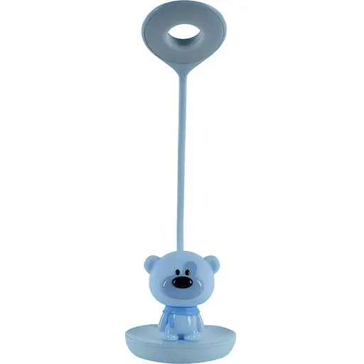 Настольная лампа Kite Bear LED с аккумулятором голубая (K24-492-2-3) - фото 1