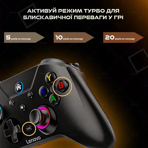 Геймпад бездротовий контролер Lenovo S02 для Nintendo Switch OLED, Switch Lite, PC, Mobile - фото 5