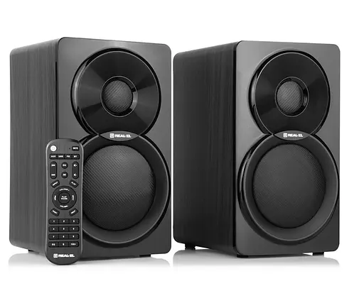 Колонки 2.0 Real-El S-405 Black, 2 x 4 Вт, BT, пластиковий корпус - фото 5