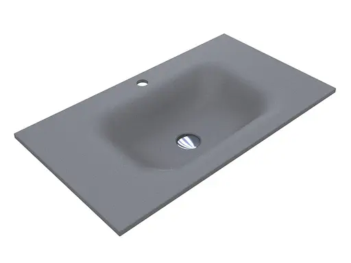 Умивальник Miraggio Jessel 800 mirastone gray 0001467, Сірий - фото 4