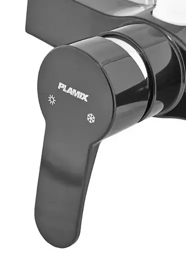 Смеситель для душа Plamix Mario-003 Black (без шланга и лейки) (PM0604) - фото 2
