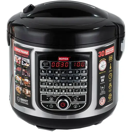 Мультиварка рисоварка Rotex RMC505-B з керамічною чашею - фото 1