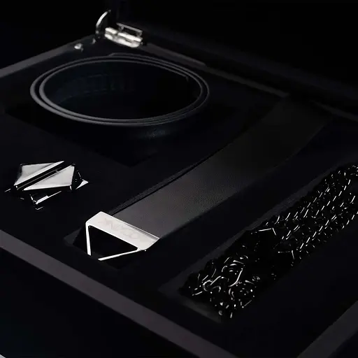 Поводок Lockink Tied Collar With Leash Set - Black - фото 5