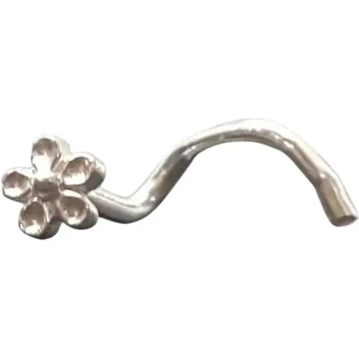 Срібна сережка-пірсинг в ніс Dear. 1009С