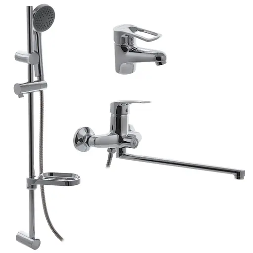 Набір змішувачів для ванни Cron Hansberg SET-3 CR0844 Хром - фото 1