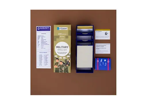 Настільна гра English Student Картки для вивчення англійських слів English Student Military (укр.) (591225990) - фото 3