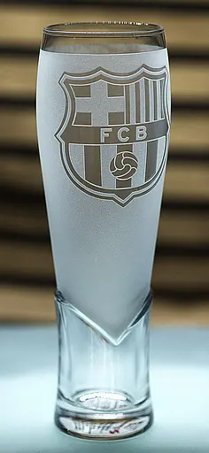 Пивний келих крафтовий 440 мл Barcelona з гравіюванням подарунок для фаната ФК Барселона футбольний матовий - фото 2