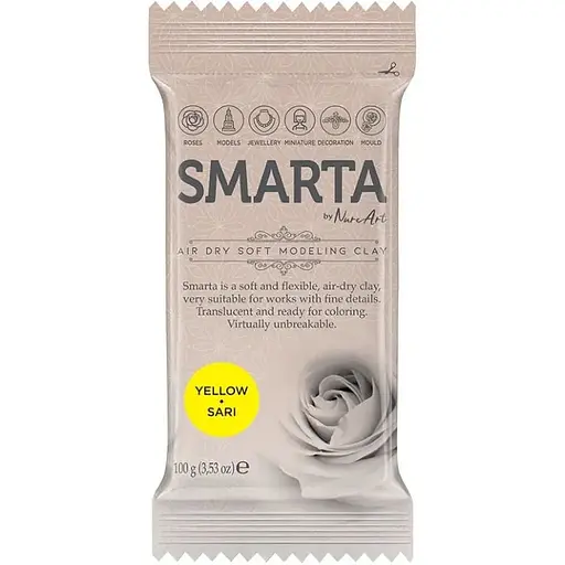 Пластика самозастигаюча Smarta Жовта 100 г - фото 1