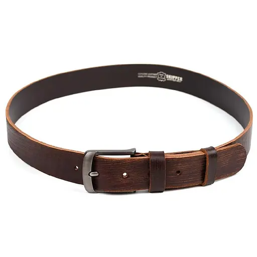 Ремінь LIMARY коричневий тертий цільний 130х4х0.4 см acs0032079 - фото 5