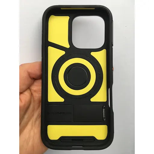 Оригинальный противоударный чехол Spigen Slim Armor (MagFit) MagSafe для iPhone 16 Pro (6.3") Black ACS08164 - фото 6