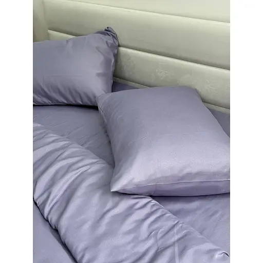 Комплект постільної білизни Ecotton Nid Purple євро полісатин бузковий (25193) - фото 4