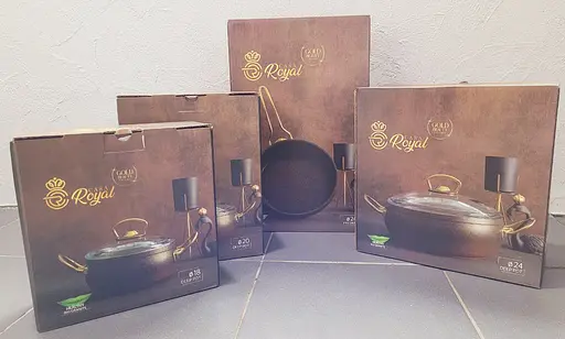 Набор посуды Casa Royal Gold Beaty G-UKR2020 с покрытием Bio Granit Cлоновая кость - фото 8