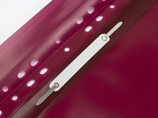 Папка-швидкозшивач E31510-18 Economix з прозорим верхом А4 з перфорацією глянець, бордовий (4044572315281) - фото 3