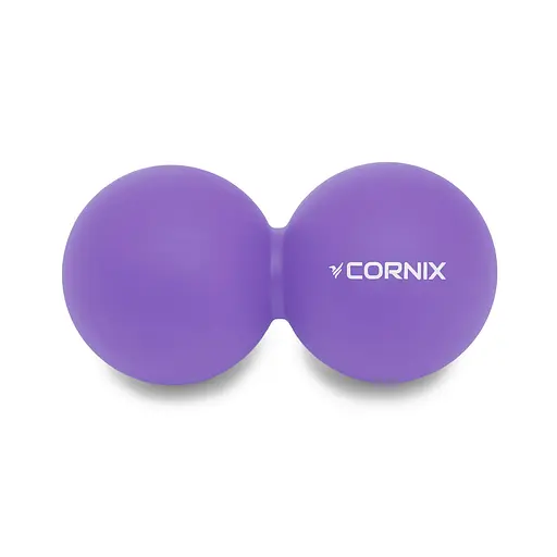 Массажный мяч двойной Cornix Cornix Lacrosse DuoBall 6.3 x 12.6 см XR-0114 Purple - фото 1