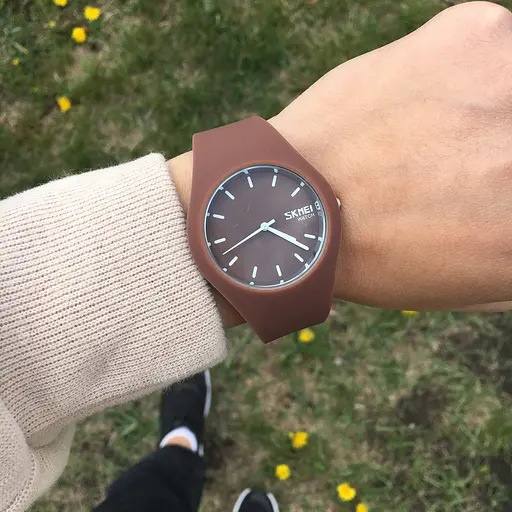Годинник жіночий наручний Skmei 9068 коричневий - фото 5