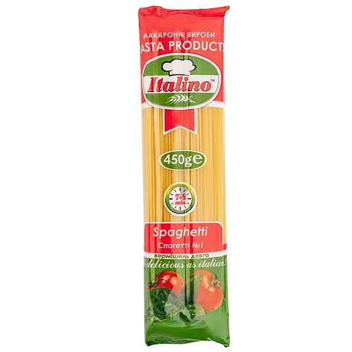 Макаронні вироби Italino Спагетті 450 г - фото 1