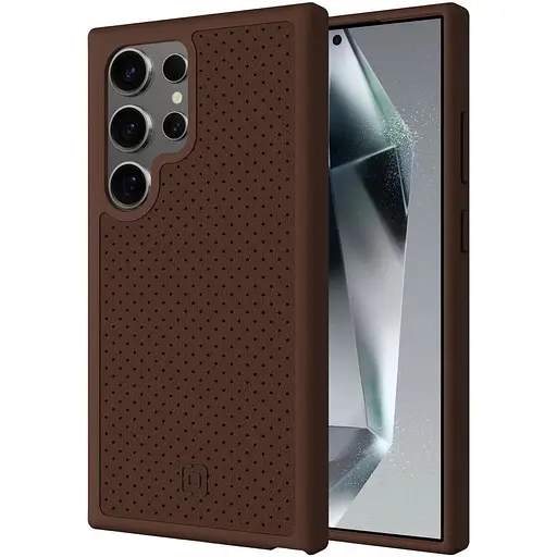 Оригінальний протиударний шкіряний чохол Samsung для Galaxy S24 Ultra Incipio Protective Leather Case Brown - фото 3