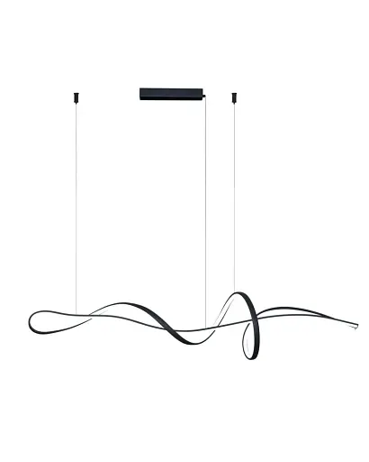 Світильник підвісний, люстра Italux PND-23523-BK Mila LED 1x40W 3000K-6000K 3700Lm IP20 чорний - фото 1