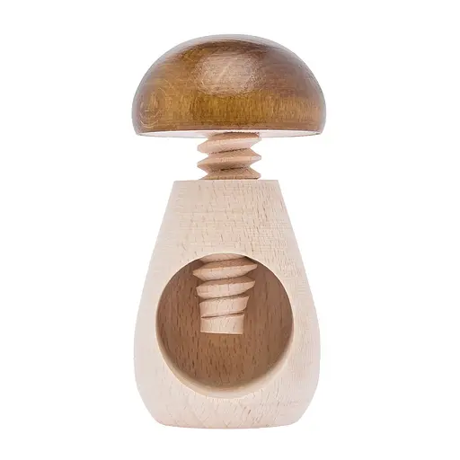 Винтовой деревянный орехокол «Гриб» с коричневой шапкой, Woodly 85953 - фото 5