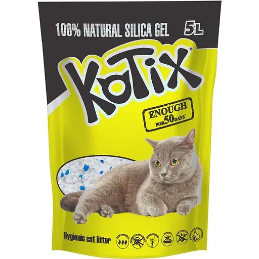 Уценка. Силикагелевый наполнитель для кошачьего туалета Kotix 5 л (KN7585)