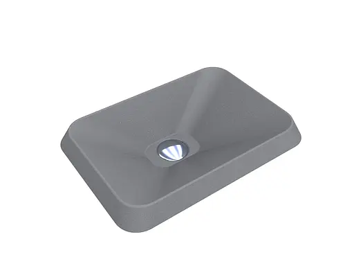 Умивальник Miraggio Albena mirastone gray 0000375, Сірий - фото 2