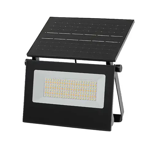 Вуличний LED ліхтар на сонячних батареях Yiwu 12x3.2x8.5 см прожектор світлодіодний вуличний 80 LED 100 Вт із сонячною панеллю HP-5-57 - фото 2
