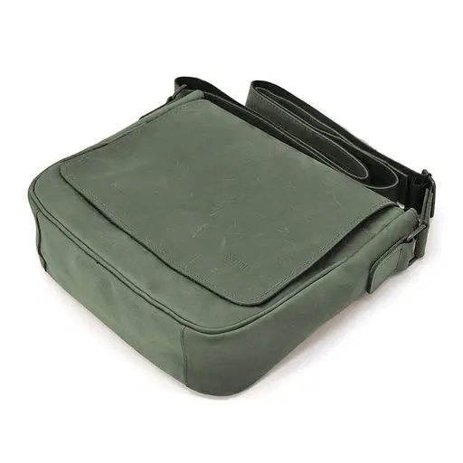 Чоловіча шкіряна сумка через плече TARWA 28х26х9 см sum0028295 - фото 4