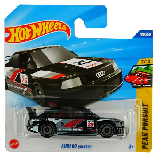 Базова машинка Hot Wheels Peak Pursuit Audi 90 Quattro чорна (5785) JBC04-N521        