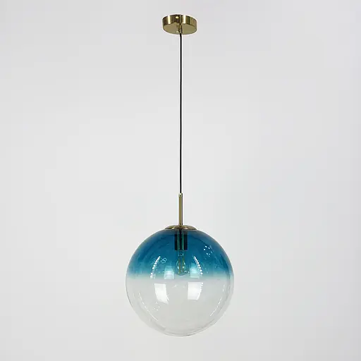 Підвіс зі скляним плафоном з градієнтом блакитного Ø 30 см | Арт. AA 321-300 Blue | Line F - фото 1