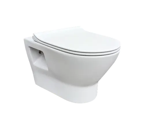 Унитаз подвесной RJ Feel Rimless сидение полипропилен slow-closing white RJ4545, Белый - фото 1