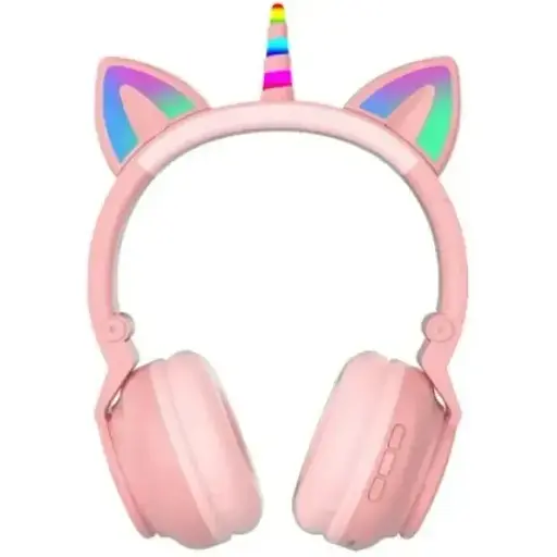 Навушники Unicorn Bluetooth Stereo STN-27 LED pink - фото 2