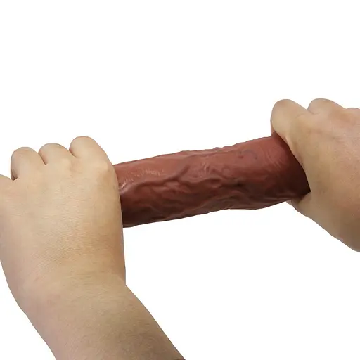 Насадка на пеніс Pretty Love Derek 21.5 см (коричневий) - фото 18