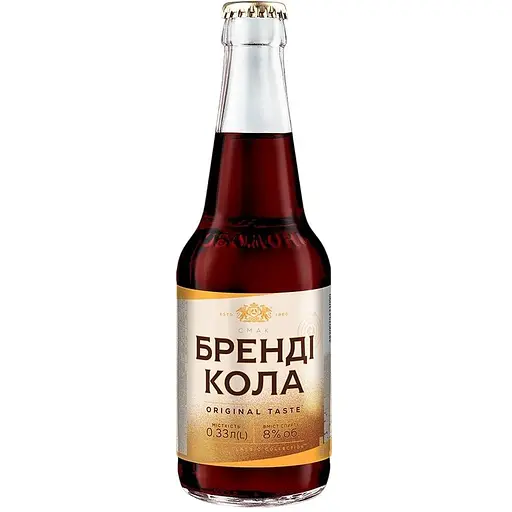 Уценка. Напиток слабоалкогольный Оболонь Бренди Кола, 8%, 0,33 л (695)