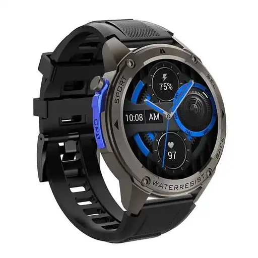 Чоловічий розумний смарт-годинник Smart Watch DM56 з AMOLED-дисплеєм спортивними режимами та компасом - фото 2