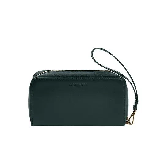 Кожаный клатч-купюрник 4.0 зеленый краст - фото 8