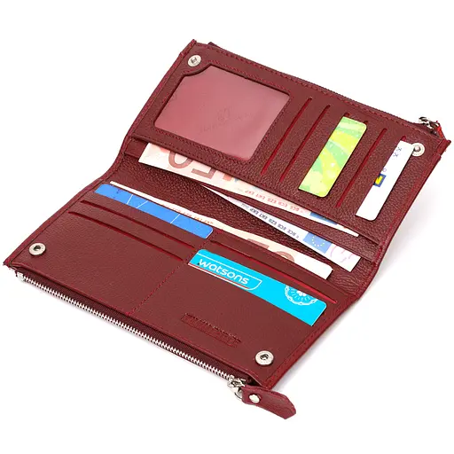 Кожаный женский кошелек ST Leather 9.8х19х1.5 см acs0026960 - фото 5