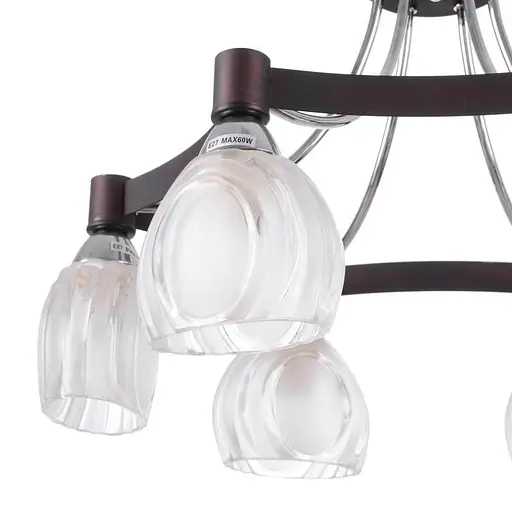 Люстра потолочная Brille E27 60W BR (LK-249C/6) - фото 2