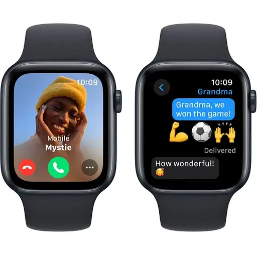 Apple Watch SE 2 GPS 44mm Midnight Aluminium with Midnight Sport Band M/L MRE93 UA - фото 5