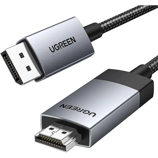 Кабель Ugreen DisplayPort M - M V1.2 K@60Hz&2K/144Hz &1080P/240Hz 3м DP119 чорний
