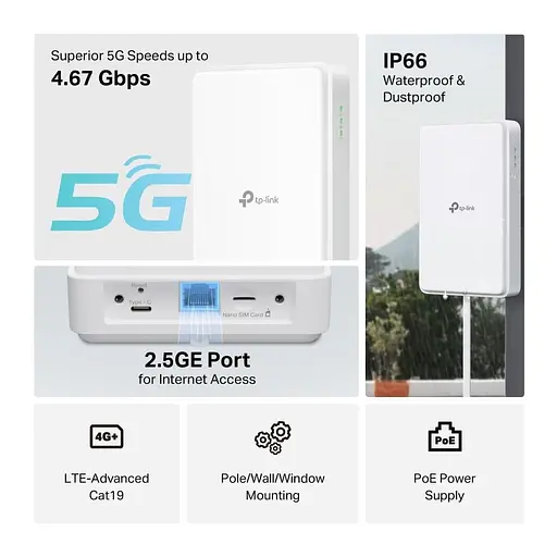 Роутер TP-Link 5G NE200-Outdoor (NE200-Outdoor) - фото 8