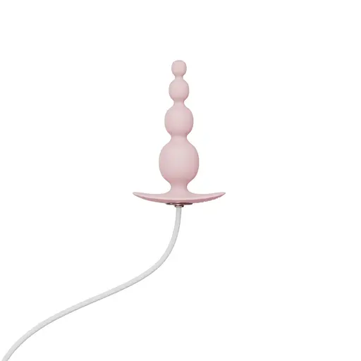 Анальная пробка Qingnan No.8 Mini Vibrating Anal Bead 12 см (розовый) - фото 2
