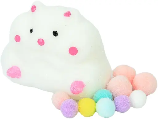 Іграшка Хом’як, 5.5 см, антистрес, мішура, 28.5x20x8.5 см