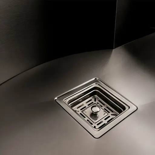 Кухонная мойка 75x46 PVD черная с подставкой для ножей Platinum Handmade HSB (квадратный сифон 3,0/1), Черный - фото 5