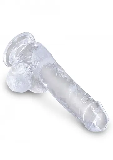 Фаллоимитатор King Cock Clear 6 Inch 17.7 см прозрачный - фото 4