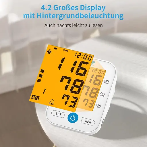 Монітор артеріального тиску BerkeMed Upper Arm з повністю автоматичним виявленням аритмії та вимірюванням пульсу - фото 5