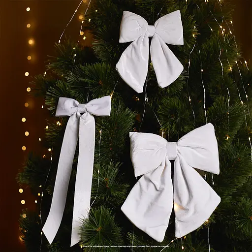 Украшение декоративное Yes! Fun Бант 24x18 см белое (975079) - фото 7