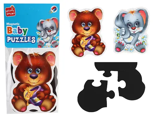 Игра развивающая Vladi Toys магнитные пазлы Малыш сможет Лесные жители (укр)